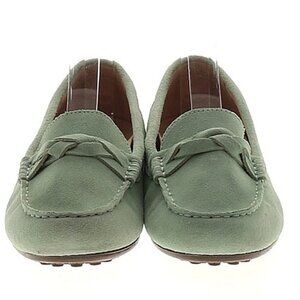 Vionic green leather loafers size 8